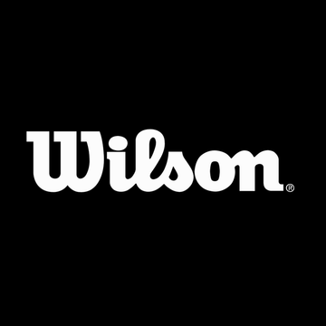 Wilson logo on a black background, representing quality volleyball products.